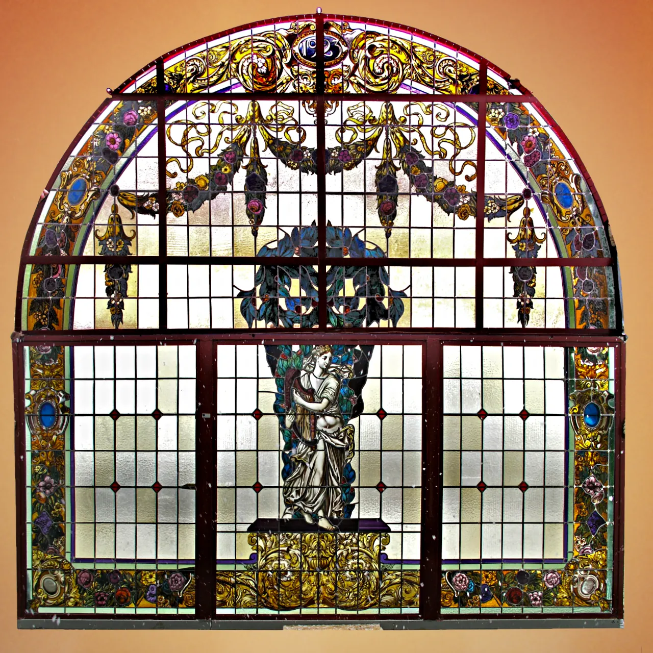 Stained glass window 12' by 12' 